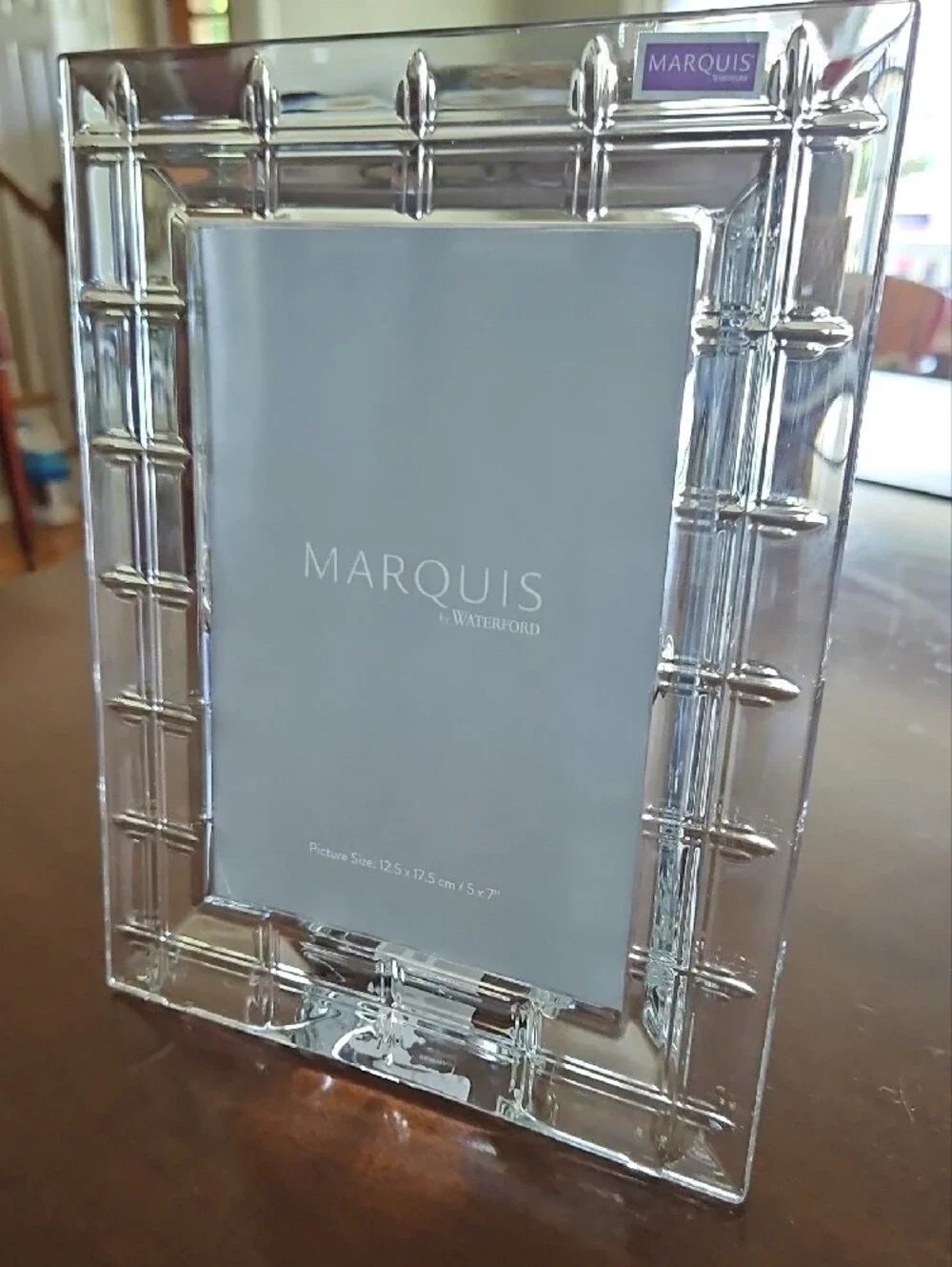 Marquis by Waterford Crosby Crystal 5x7 Picture Frame - Retired Pattern NIB